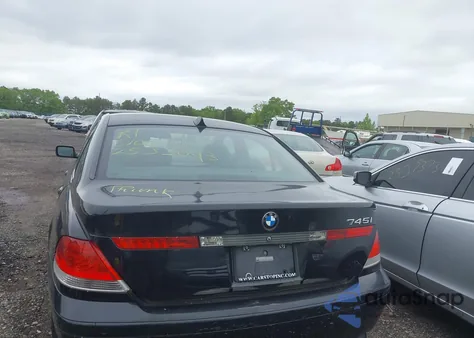 2003 BMW 745I z USA, uszkodzony, nr VIN WBAGL63493DP65399